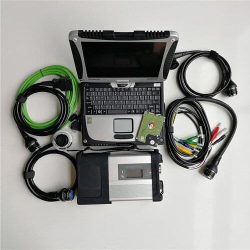 Super MB Star C5 Sd Connect with HDD Software 320gb harddisk SD C5 Diagnostic Tool with For Used Laptop Computers CF19 CF-19 4G