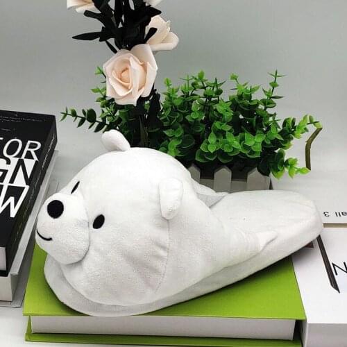 The polar bear fur slippers timber land shoes men women winter slippers Custom slippers Home House Slippers Children indoor