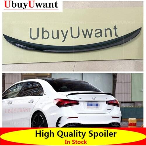 UbuyUwantFor Mercedes-Benz W177 A Class A200L A200 A180 2019 2020 High Quality ABS Car Tail Wing Decoration Rear Trunk Spoiler