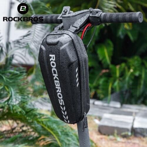 ROCKBROS Hard Shell Front Frame Tube Bike Bag Rainproof MTB Road Folding Saddle Bag Multifunctional Large Capacity Bicycle Bag