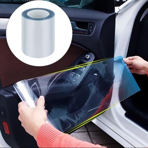 15cmx100cm Car Rhino Skin Protective Film Car Bumper Hood Paint Protection Sticker Anti Scratch Clear Transparence Film Stickers