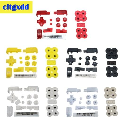 1Set Conductive Rubber Button Pad + ABXY L R D Pad Button Full Button Set For Nintend DS Lite For NDSL Console Buttons Kit