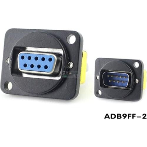 1Pcs serial port RS232 socket D-type 9-pin DB9 module female to female male connector ADB9FF-2 ADB9MM-W