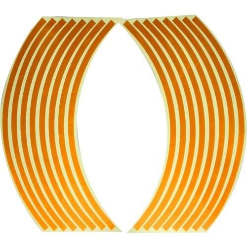 18 Inch Motorcycle Car Wheel Sticker Wheel Ring Rim Ring Stickers Modified Wheel Stickers Tire Reflective Sticker