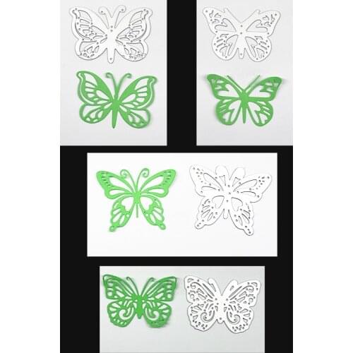 3D Butterfly Cutting Dies For Scrapbooking Stamp DIY Paper Cart Sticker Art Tools Vintage Decor 4PCS/Set