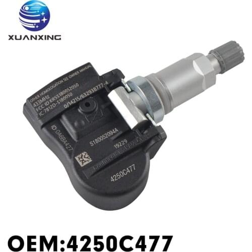 4250C477 Tire Pressure Sensor Monitoring System 433MHZ TPMS for Citroen C Zero Peugeot 4008 S180052094A