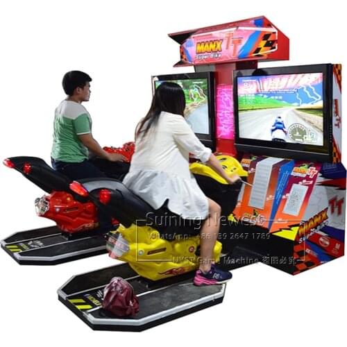 Amusement Game Center Equipment Coin Operated Arcade Machine Manx TT Motorbike Driving Simulator Motor Bike Moto Racing Games