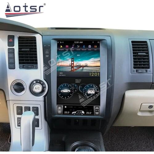 Android 9 Tesla style PX6 Car GPS Navigation For Toyota Tundra 2007-2013 Radio Recorder Multimedia Player Auto Stereo Head Unit