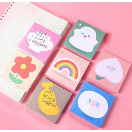 1PCS Creative Cute Cartoon Animals Stickies Note Student Paper Memo Pad Tearable Sticky Notebook Stationery Child Gifts Office