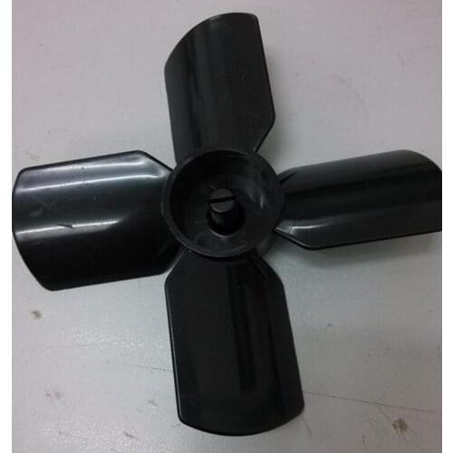 Freezer parts 120mm black Evaporator fan blades 4 blades 4mm central hole with clip