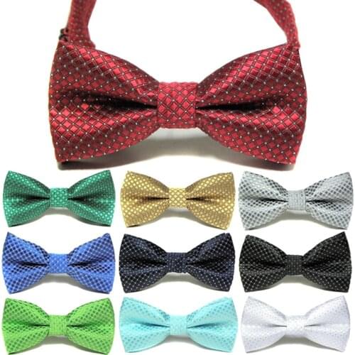 Children Polyester Bowtie Classic Solid Color Butterfly Wedding Party Necktie Kid Suit Tuxedo Dicky Pet Bow Tie