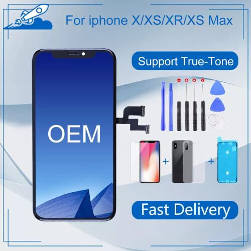Elekworld Grade OEM Display For iPhone X XS XR Max LCD Touch Screen OLED Display Digitizer Assembly True Tone Supported