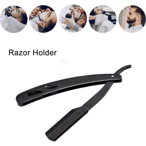 Mens Shaving Razor Holder Hair Removal Eyebrow Trimmer Classcial Shaver Folding Frame Stainless Steel Home Barber Beauty Tools