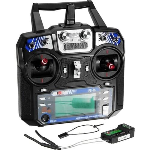 FlySky FS-i6 2.4G 6CH AFHDS RC Transmitter With FS-iA6B Receiver For RC Airplane Helicopter Spare Parts