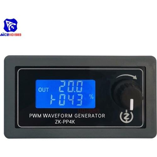 PP4K PWM Pulse Generator Lighting LED Motor Speed Control Dimming Controller Slow Start Slow Stop Digital LCD
