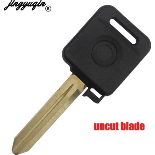 Jingyuqin 50ps/lot Transponder Blank Car Key Shell Case For Nissan Versa Livina Sylphy Tiida Sunny March X-trail 4D-60 01 02 03