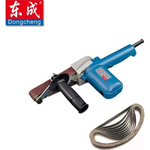 6 Variable Speed 30*533mm Belt Sander 550W Power Woodworking Belt Sander 220V Sandpaper Grinder (Free 10pcs 30*533 Sanding Belt)