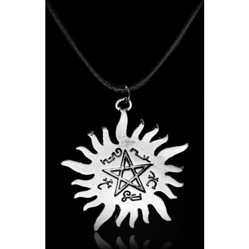 MQCHUN Fashion Jewelry Supernatural Necklace Pendant Necklace Sun Star Choker Necklace Gift