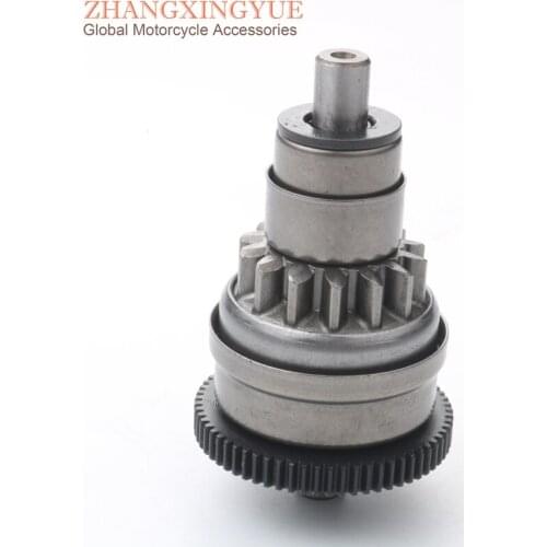 Scooter Starter Motor Clutch Gear for KYMCO Agility R16 50 Rs Naked 50cc 2T 00107245 100254680 14T / 65T