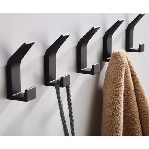 Nordic free punch wall Towel Hanging self-adhesive Clothes for kitchen hanging bathroom coat rack on the hanger furniture hooks