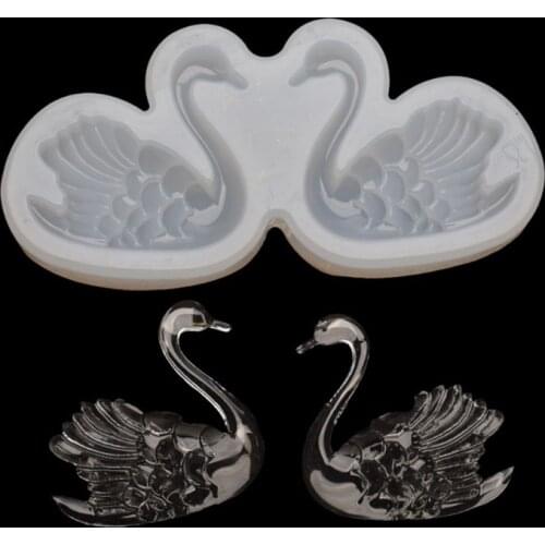 Non-toxic Swan Shaped Epoxy Silicone Mold Cooking Bake Muffins Cupcakes Chocolate Cake Dessert Highly Restored Non-toxic