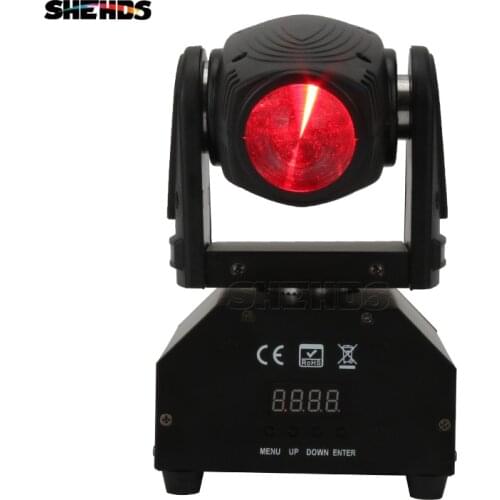 SHEHDS Mini LED Spot Beam 10W Lighting Moving Head Light Beam DJ Light Mini led Free Shipping Disco Party Light