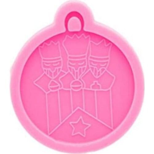 Silicone Keychain Mold Resin Silicone Rabbit Heart Moon Star Earrings Pendant Mold DIY Keychain Decor Resin Mold Tools 13MD