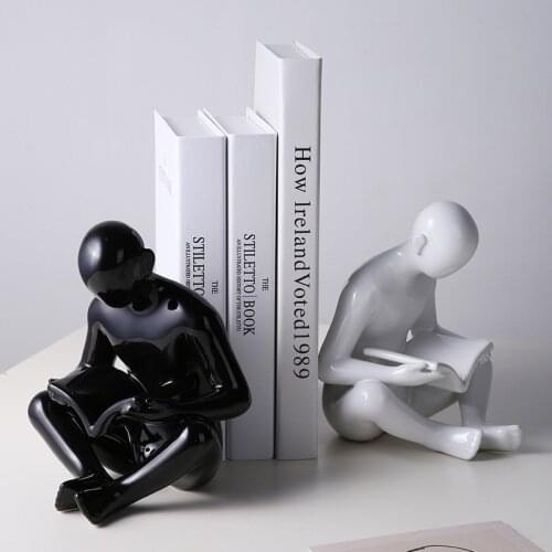 Nordic Creative Character Bookend Book Leaning Simple Entrance TV Cabinet Decoration Model Room Desk Decorations