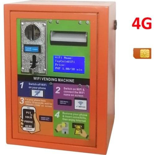 Hot Selling 2021 Outdoor 4G WiFi Service Coin Banknote Operated Steel Plate Vending Machine