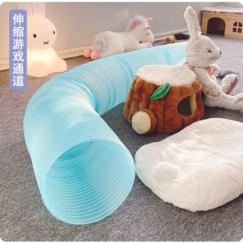 Retractable Channel Rabbit Guinea Pig Ferret Hamster Flower Branch Mouse Hedgehog Totoro Tunnel Toy Pipe