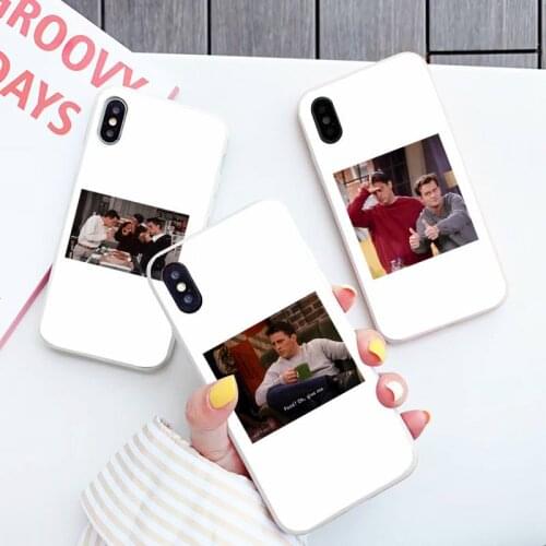 Friends TV show painting coque funny Phone Case Candy Color for iPhone 6 7 8 11 12 s mini pro X XS XR MAX Plus