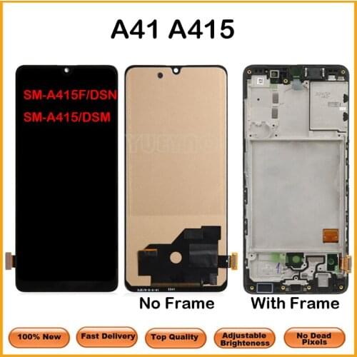 100%Tested Good Working LCD For Samsung Galaxy A41 A415F SM-A415F A415 LCD Display Touch Screen Digitizer Assembly