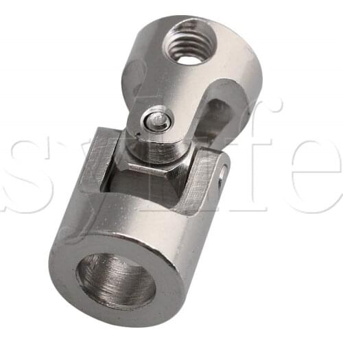 24mm Length 4mm to 6mm ID Steel Rotatable Metal Machinery Joint Motor Coupling Connector Model Cars Accessory Pack of 2