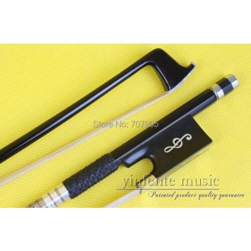 4/4 Violin Bow Mixed Carbon fiber Fast Action Straight Top Horse Hair Silver String