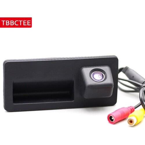 Car Reverse Reversing Camera For Audi A3 2015-2016 Trunk Handle Rear View Backup Parking Camera HD CCD Night Vision