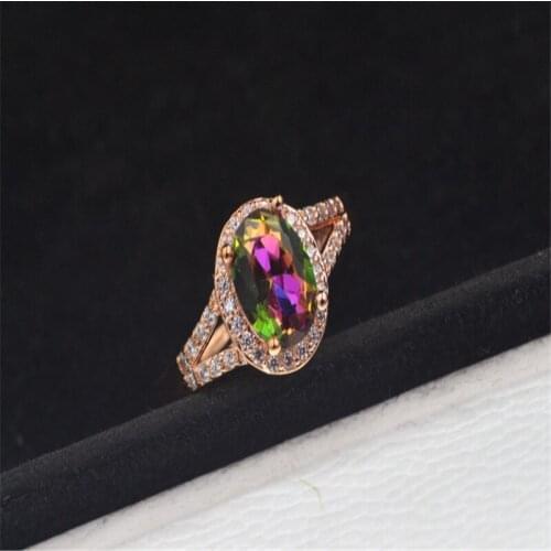 Free Shipping Fashion Jewelry 5 carat /3 carat Rose gold Color Austrian Crystal Eagagement Wedding ring for women Gift C002