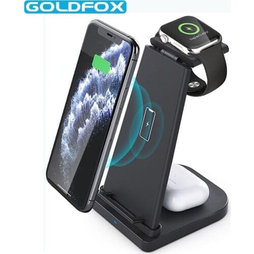 15W Qi 3 in 1 Fast Wireless Charger Charging Station For iPhone iPhone 12 pro 11 X XS XR 8 Wireless Chargers For AirPods iWatch