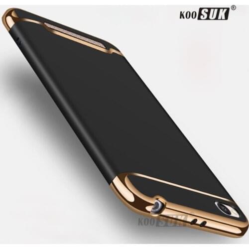Xiaomi Redmi 5A Case Coque 3 in 1 Gold plated Mobile Phone Protect Case For Xiaomi Redmi5A 5 A Back Cover Shock Proof Hard Shell
