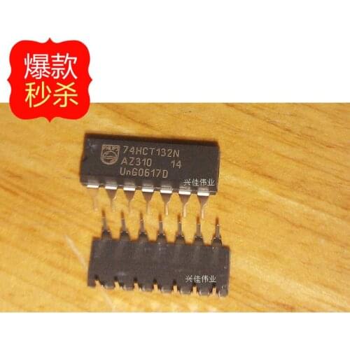 10PCS New original authentic 74HCT132 74HCT132N SN74HCT132N DIP14 logic chips