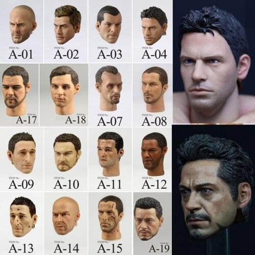 Estartek 1/6 Head Sculpt Chris Jason Sam Worthington JACK Connor Royce Vin Diesel Tony for 12inch Action Figure DIY