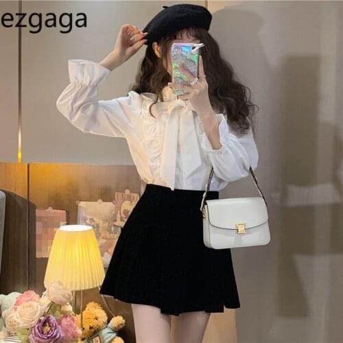 Женские белые рубашки Ezgaga China At AliExpress