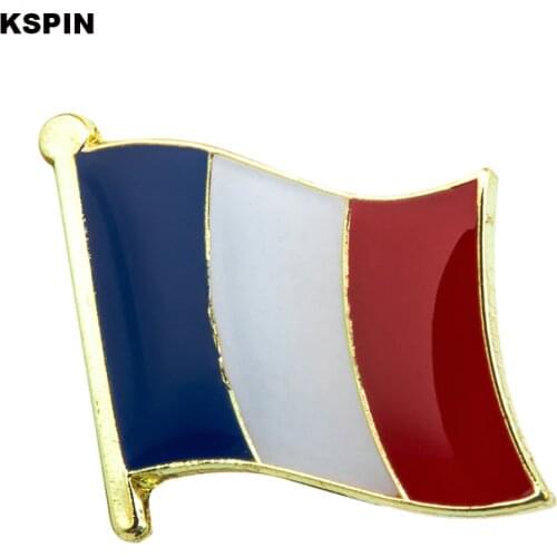 France Metal Flag Lapel Pin Badges For Clothes Rozet Set Brooch In Brooches KS-0057