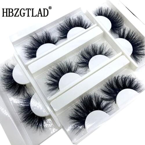 HBZGTLAD New 20mm 22mm 25mm 3D Real Mink Lashes JM-Series Premium Eyelashes Wholesale Bulk