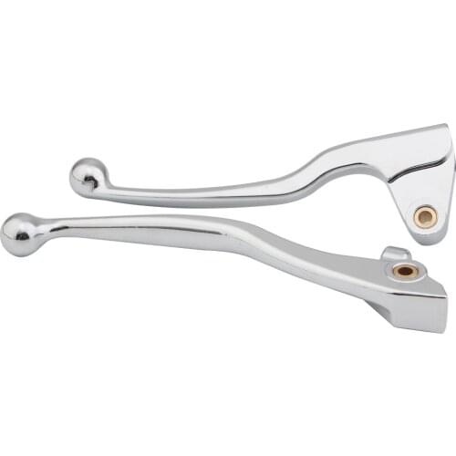 Chrome Motorcycle Brake Clutch Levers For Yamaha XVS400 XVS650 Aluminum Handlebar Accessories