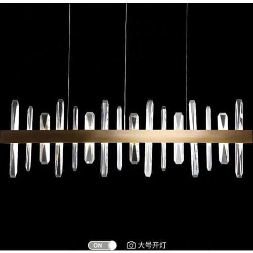Crystal chandelier restaurant designer light luxury post-modern atmosphere creative living room bedroom led crystal chandelier