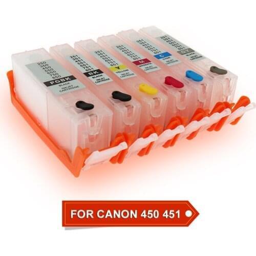 6 Colors PGI550 CLI551 Ink Cartridge With ARC Chip For Canon PIXMA MG6350 MG7150 Printer