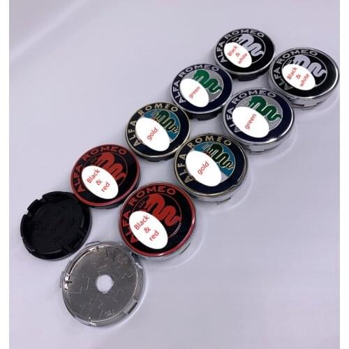 4X 56mm 60mm Car Wheel Center Hub Cap Badge Emblem wheel dust-proof Decal For Alfa Romeo Mito 147 156 159 166