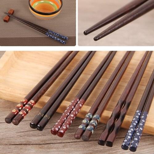 New Japanese Style Natural Wooden Chopsticks For Creative Pattern Chopsticksc