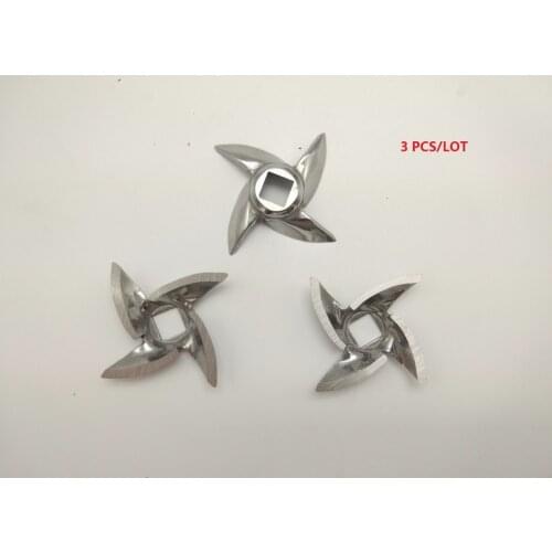 3 PCS/LOT NO.5Household meat grinder Cross knife round knife blade knife Cross meat grinder parts blades