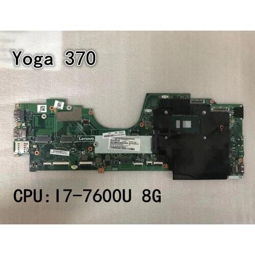 Original laptop Lenovo ThinkPad Yoga 370 Motherboard main board CPU I7-7600U 8GB FRU 01HY153 01HY155